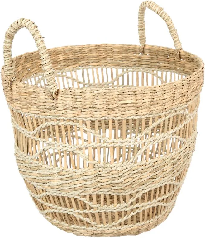 Handwoven Seagrass Storage Basket